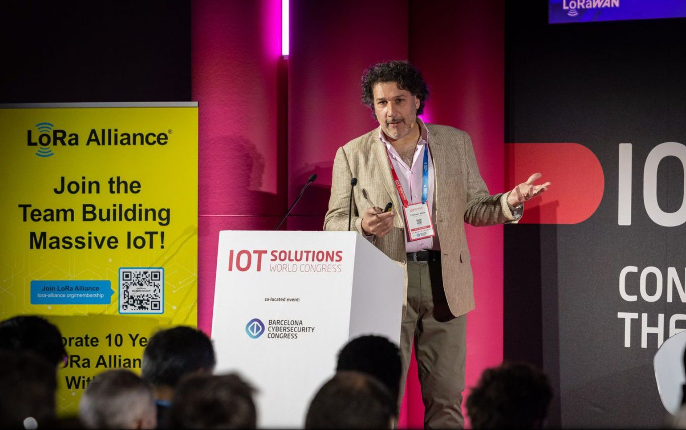 Telemaco speaking IOT solutions world congress